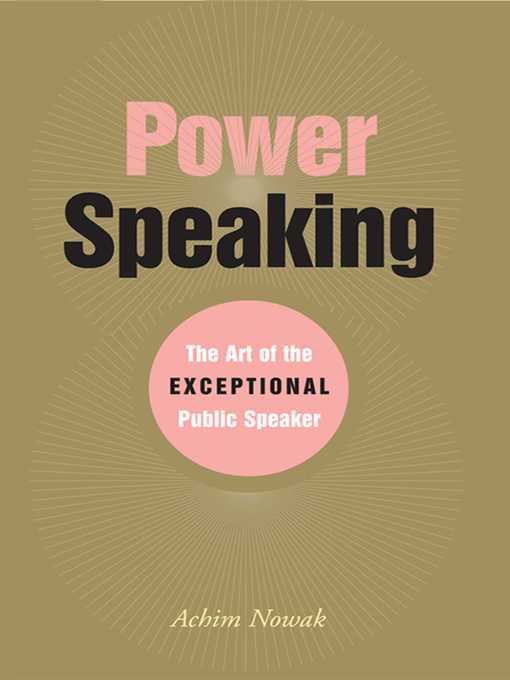 Title details for Power Speaking by Achim Nowak - Available